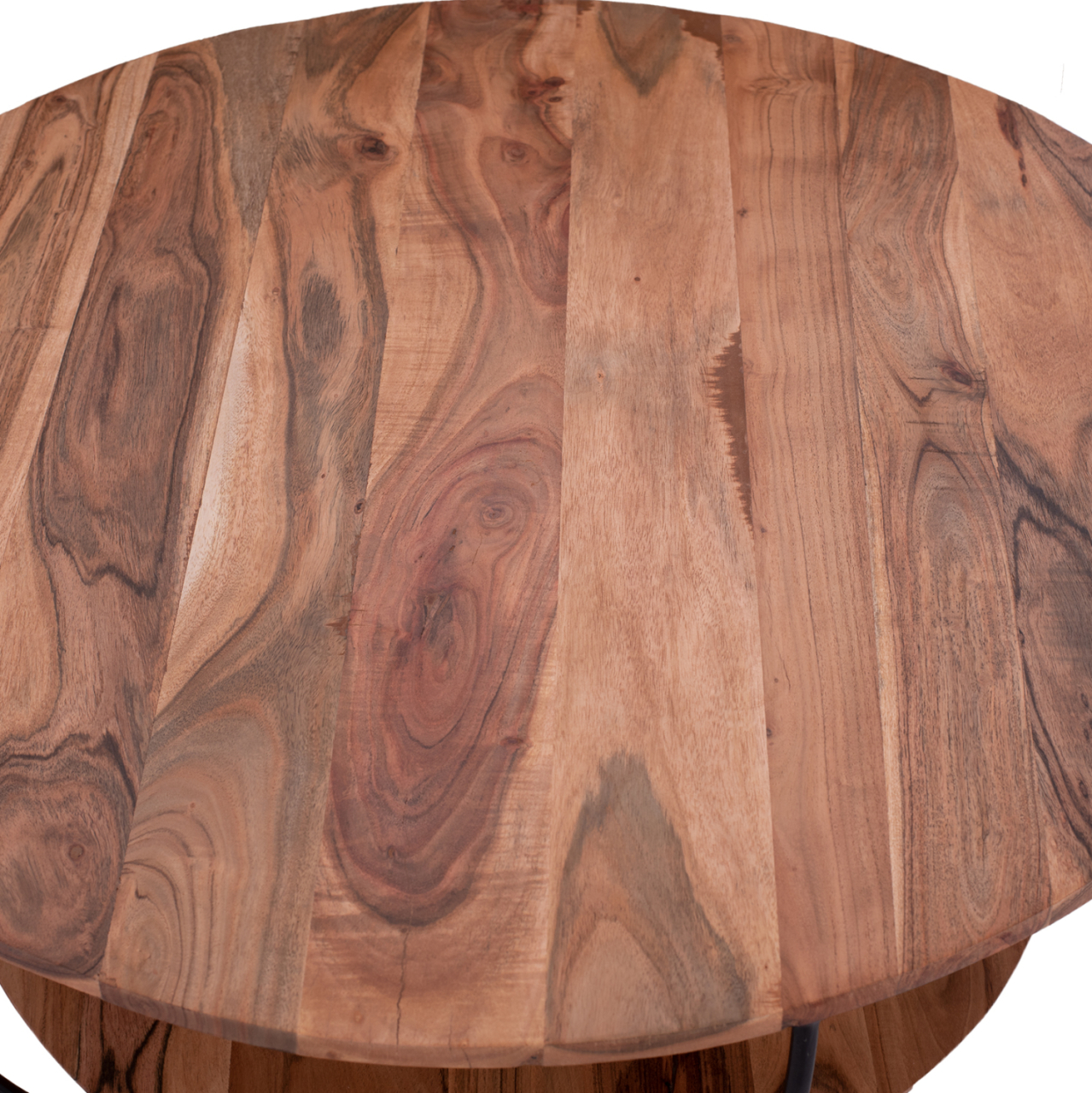 COFFEE TABLE HM8778.11 ACACIA WOOD Φ90x40 cm. [4]