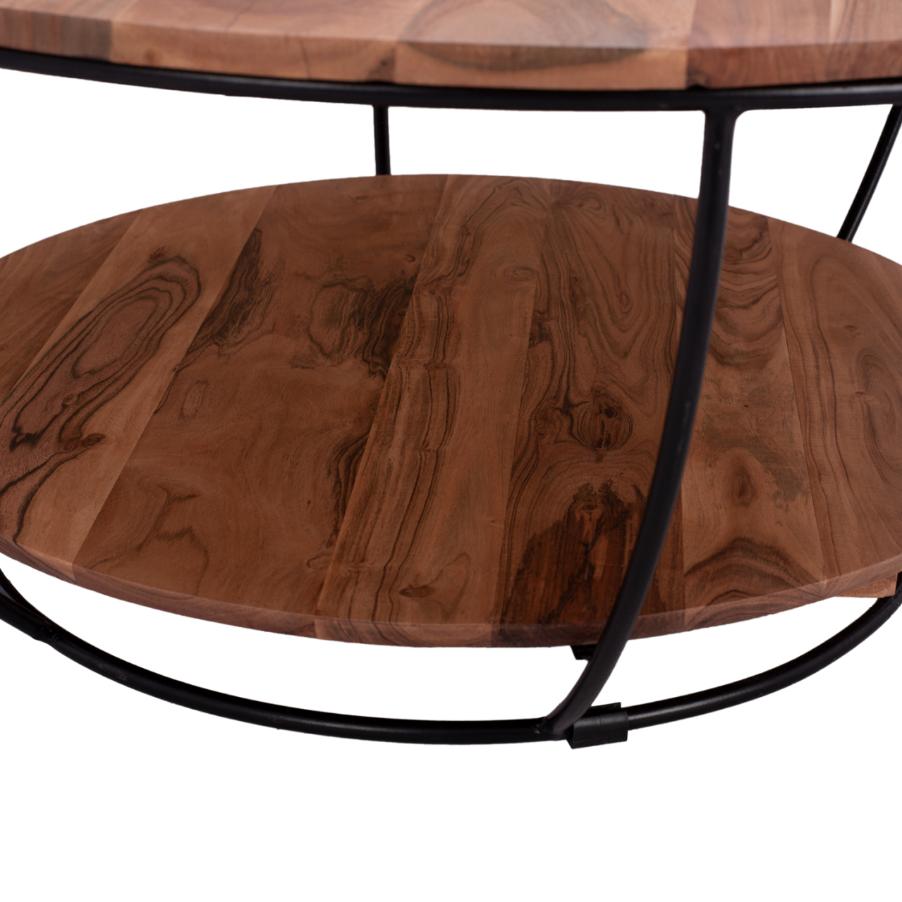 COFFEE TABLE HM8778.11 ACACIA WOOD Φ90x40 cm. [6]