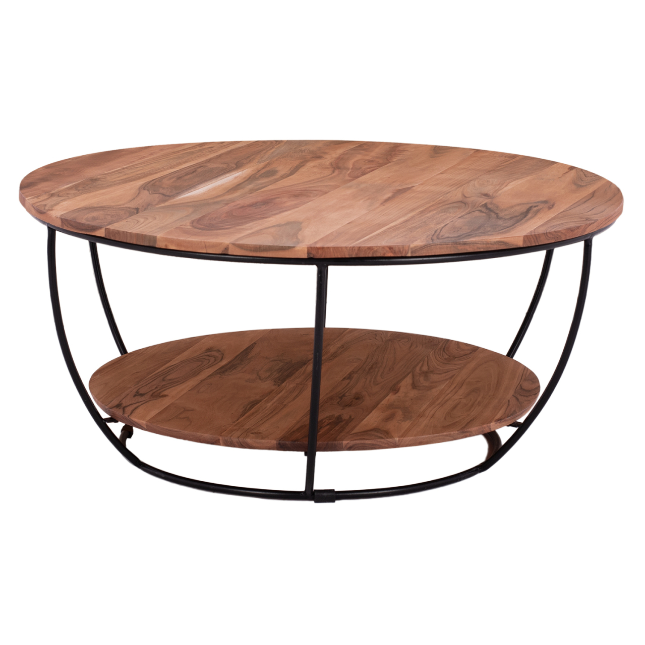 COFFEE TABLE HM8778.11 ACACIA WOOD Φ90x40 cm. [3]