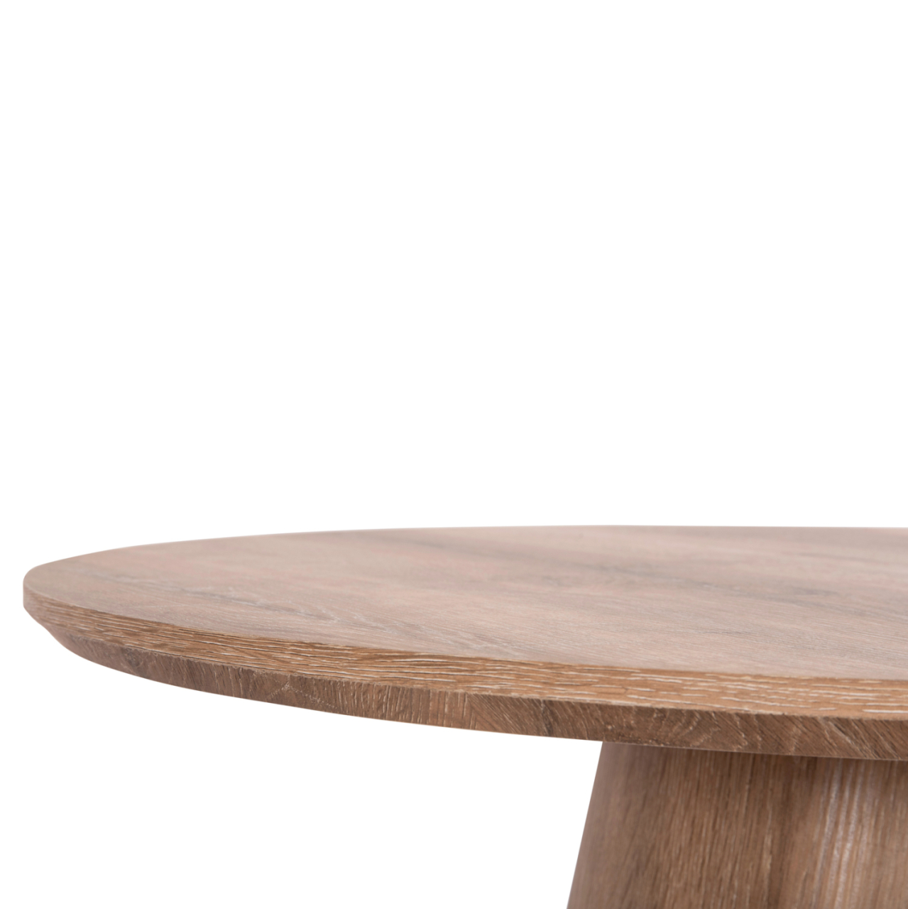 COFFEE TABLE KARAN HM18028 MDF IN NATURAL WOOD COLOR Φ80x45,5Hcm. [6]