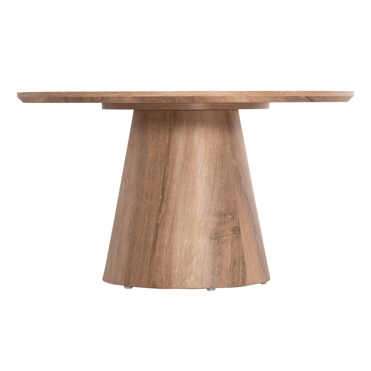 COFFEE TABLE KARAN HM18028 MDF IN NATURAL WOOD COLOR Φ80x45,5Hcm. [4]