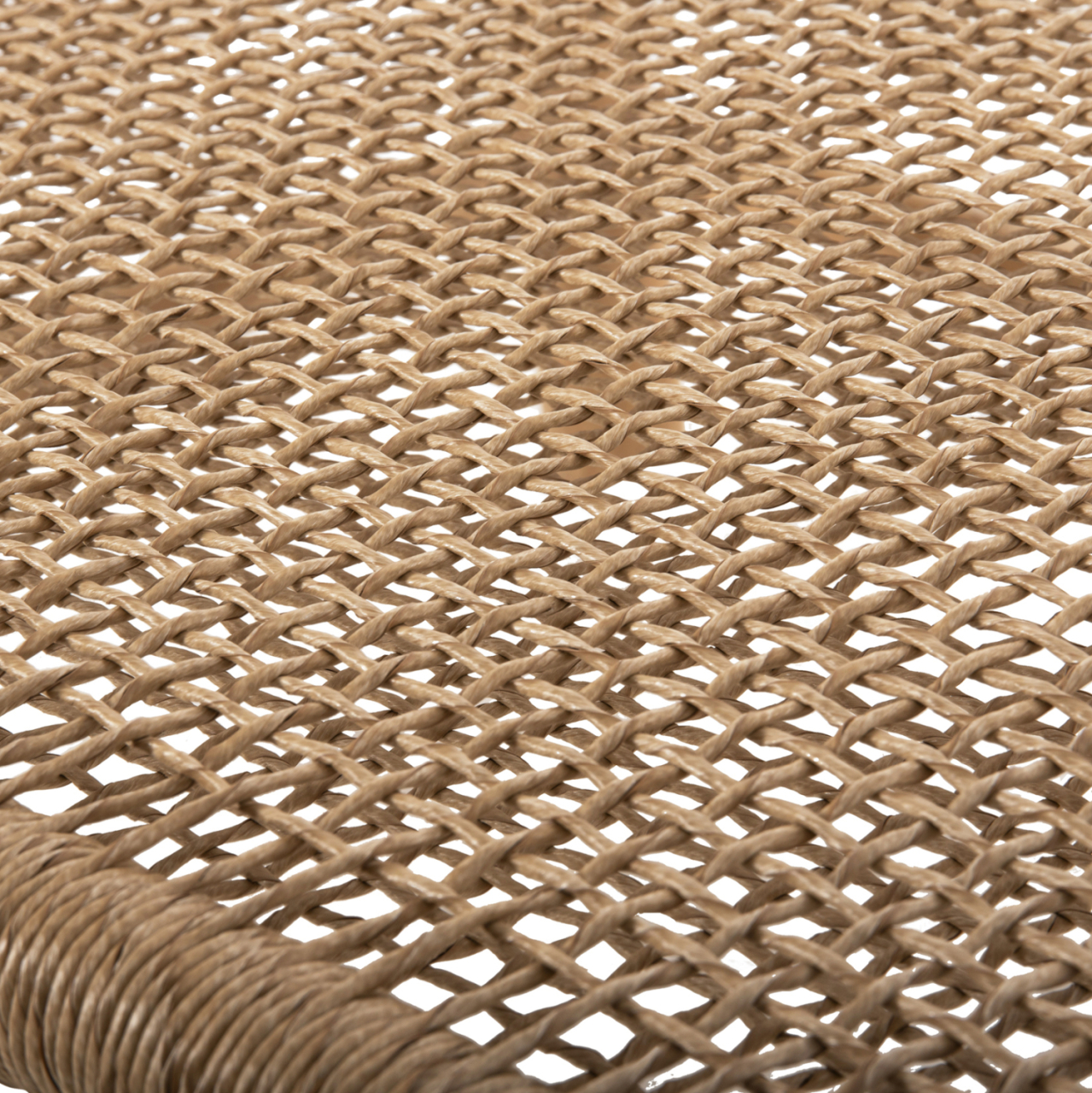 COFFEE TABLE LONDER HM5985 TEAK WOOD-SYNTHETIC RATTAN-NATURAL 119x79.5x41Hm. [6]