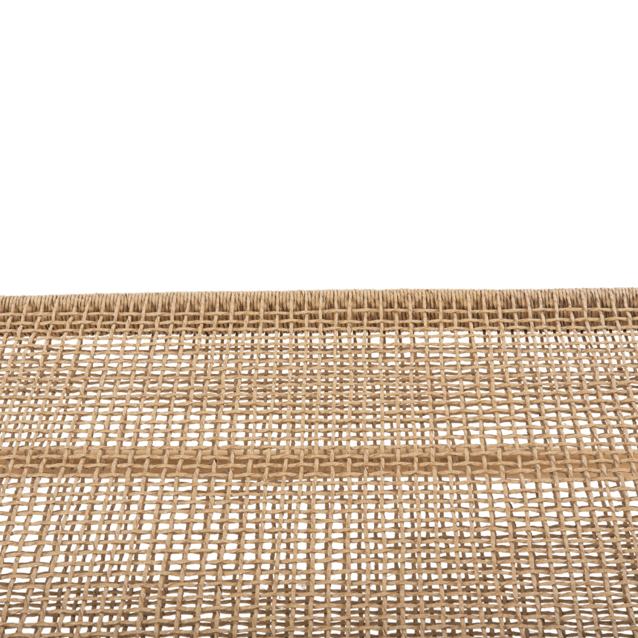 COFFEE TABLE LONDER HM5985 TEAK WOOD-SYNTHETIC RATTAN-NATURAL 119x79.5x41Hm. [5]