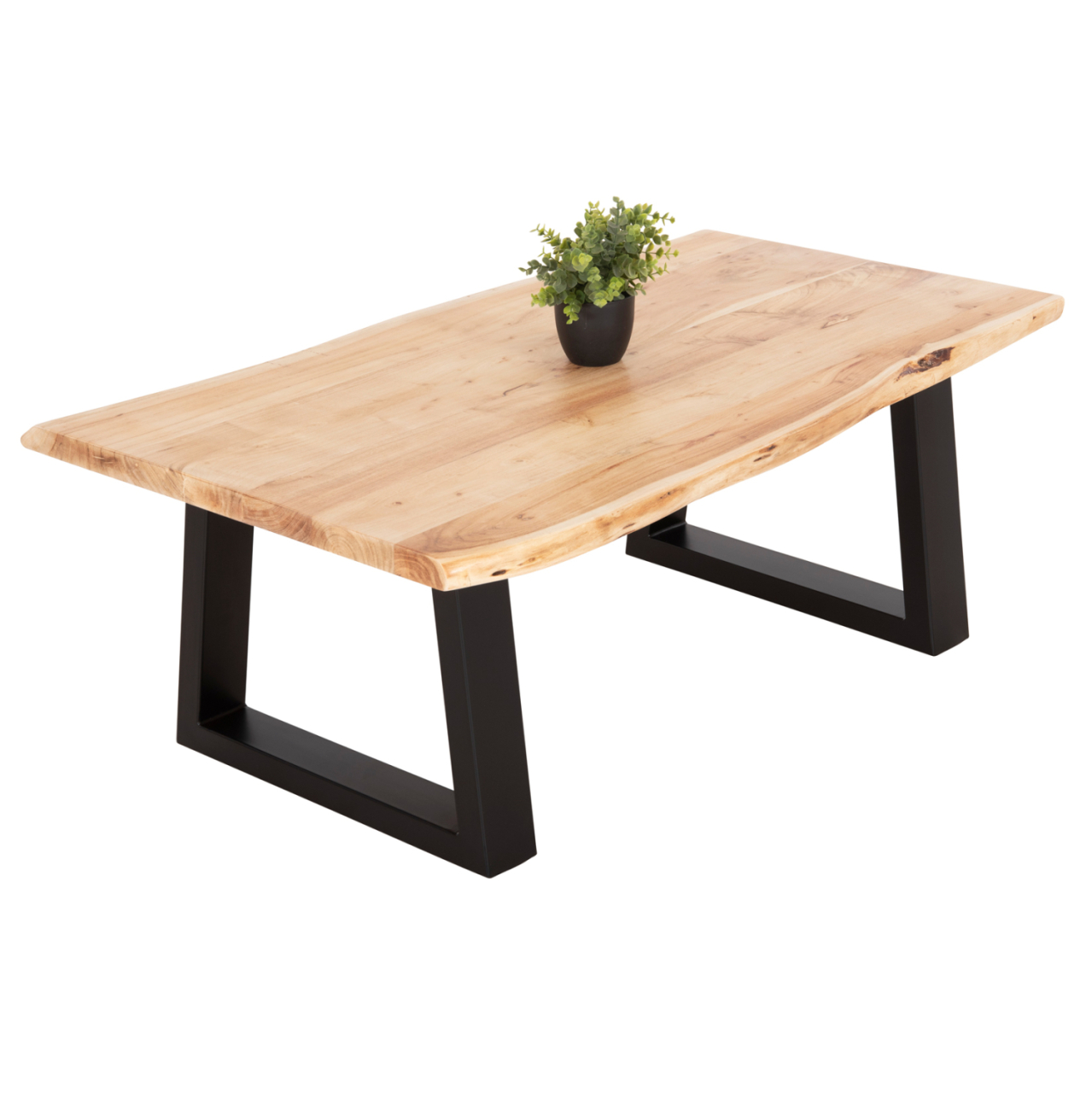 COFFEE TABLE MONTANA HM8166.21 TOP THICKNESS 4cm.ACACIA WOOD IN LIGHT NATURAL COLOR 115x63x40Hcm. [4]