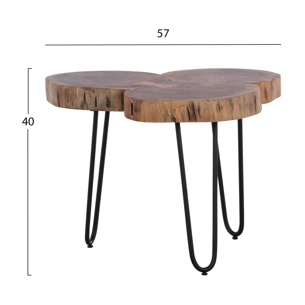Coffee Table Oslo HM8211.11 solid acacia 57X57X40H [2]