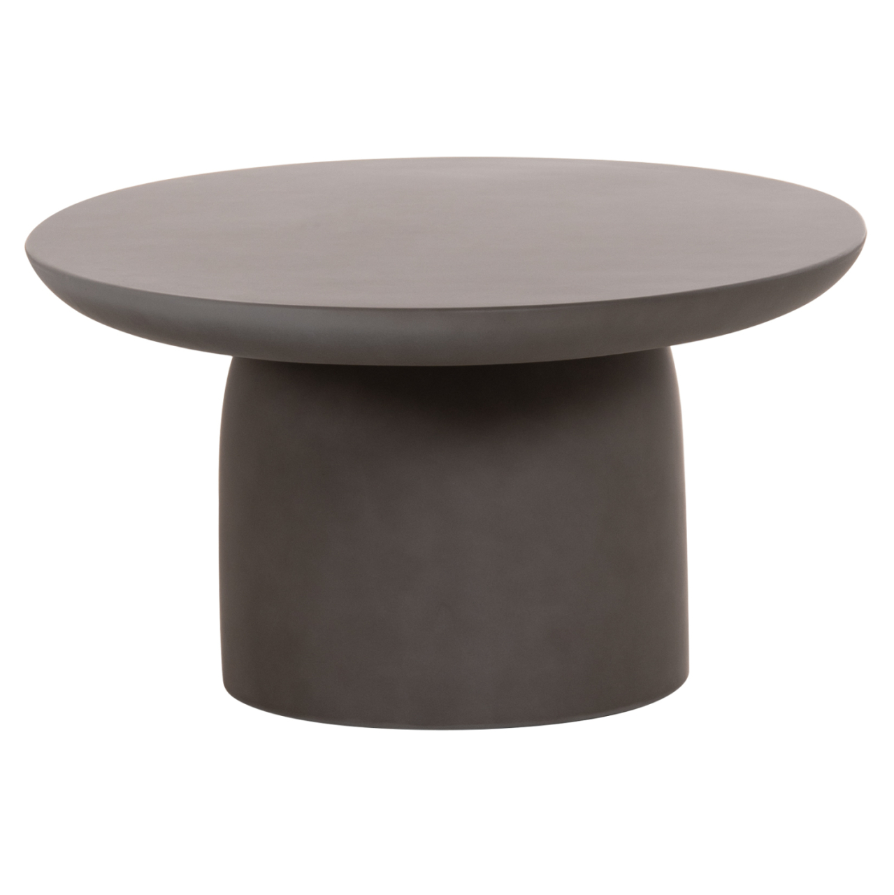 COFFEE TABLE OVAL BRECCAN HM6594.01 GREY FIBER CEMENT 130x70x42Hcm. [6]