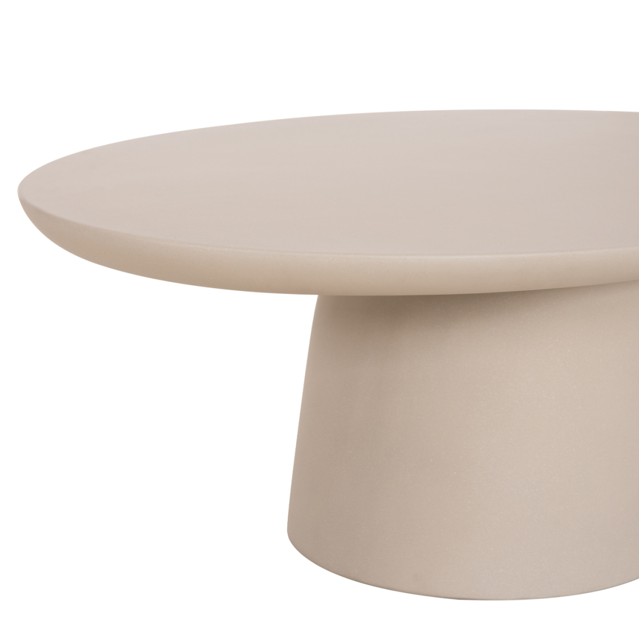 COFFEE TABLE OVAL BRECCAN HM6594.02 BEIGE FIBER CEMENT 130x70x42Hcm. [9]