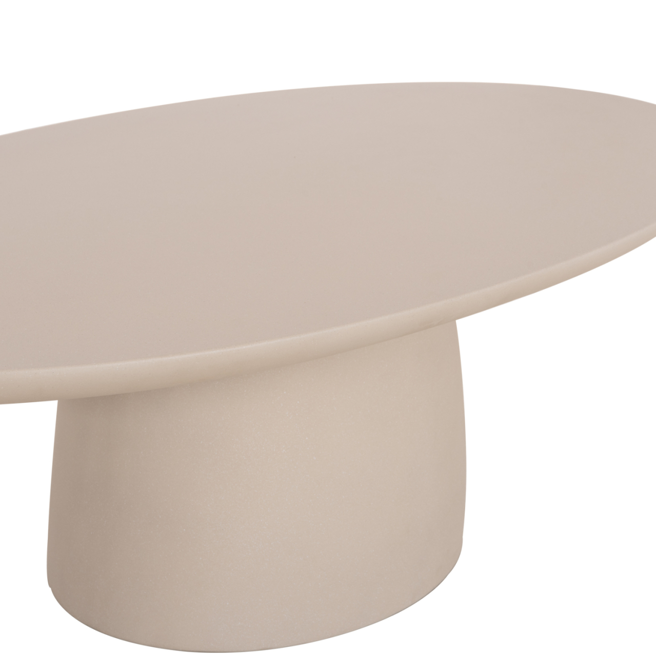 COFFEE TABLE OVAL BRECCAN HM6594.02 BEIGE FIBER CEMENT 130x70x42Hcm. [7]