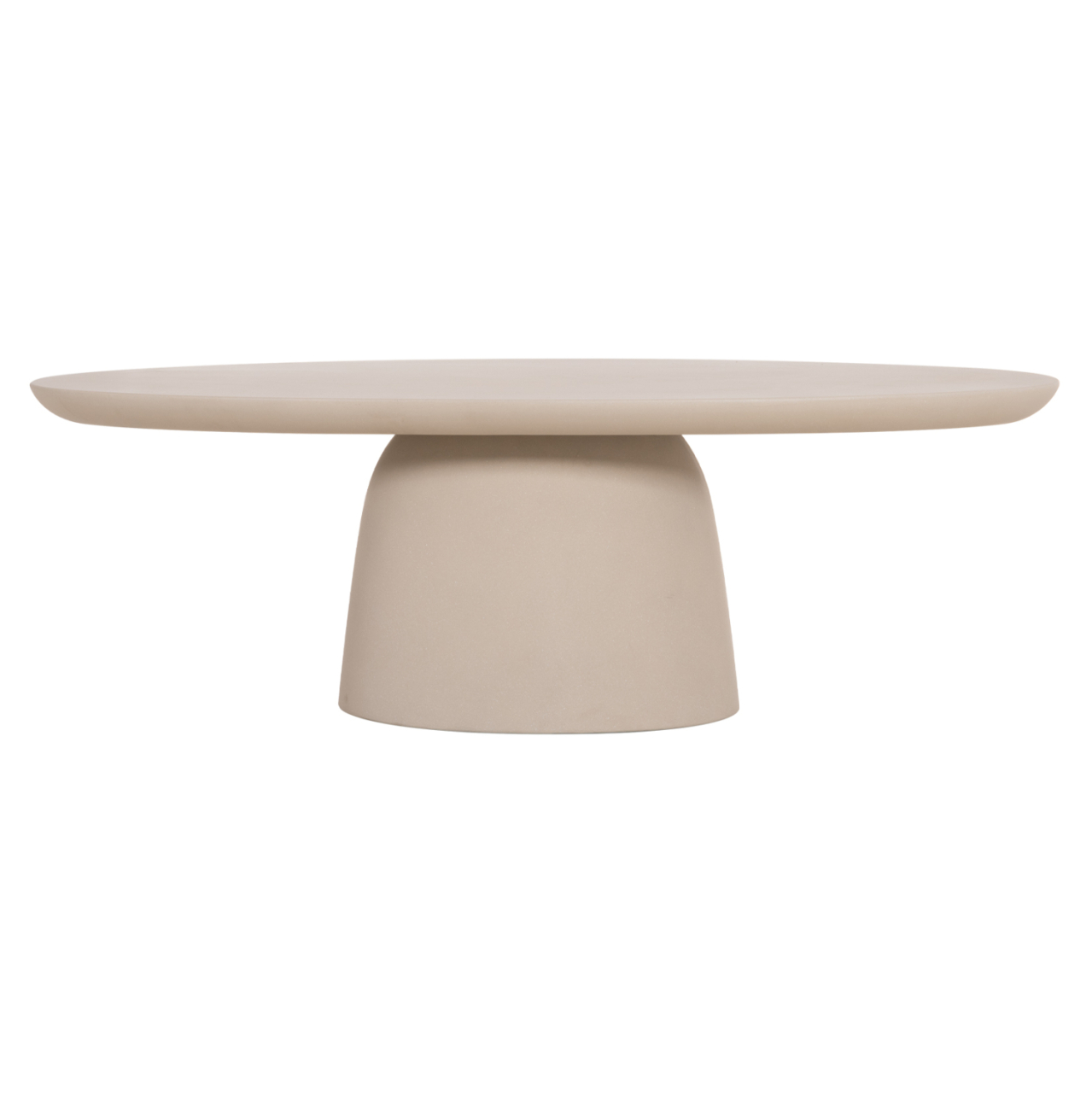 COFFEE TABLE OVAL BRECCAN HM6594.02 BEIGE FIBER CEMENT 130x70x42Hcm. [3]