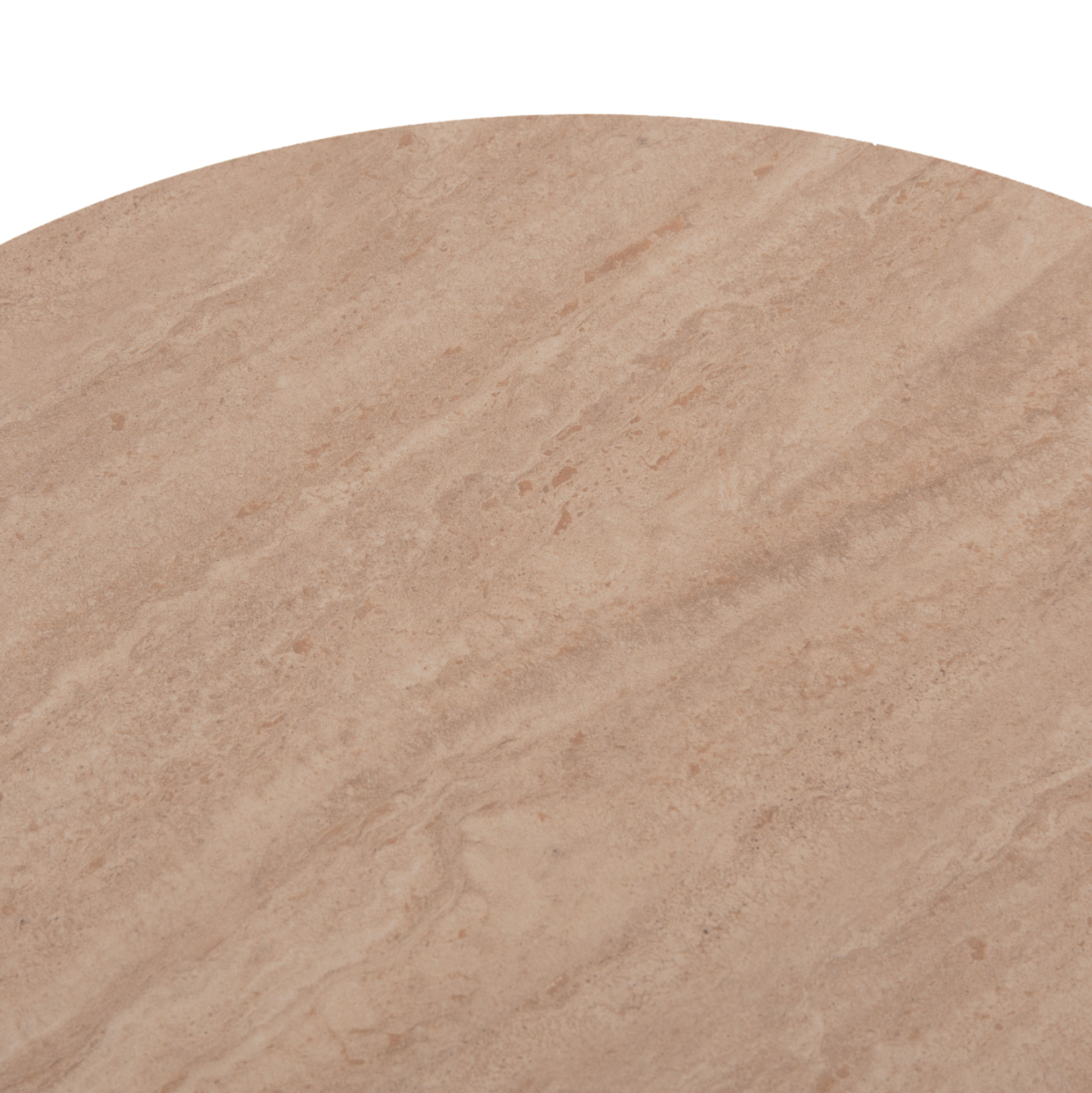 COFFEE TABLE OVAL CATER HM18321 CERAMIC TOP WITH TRAVERTINE STONE LOOK--MDF BASE 120x60x46H [10]
