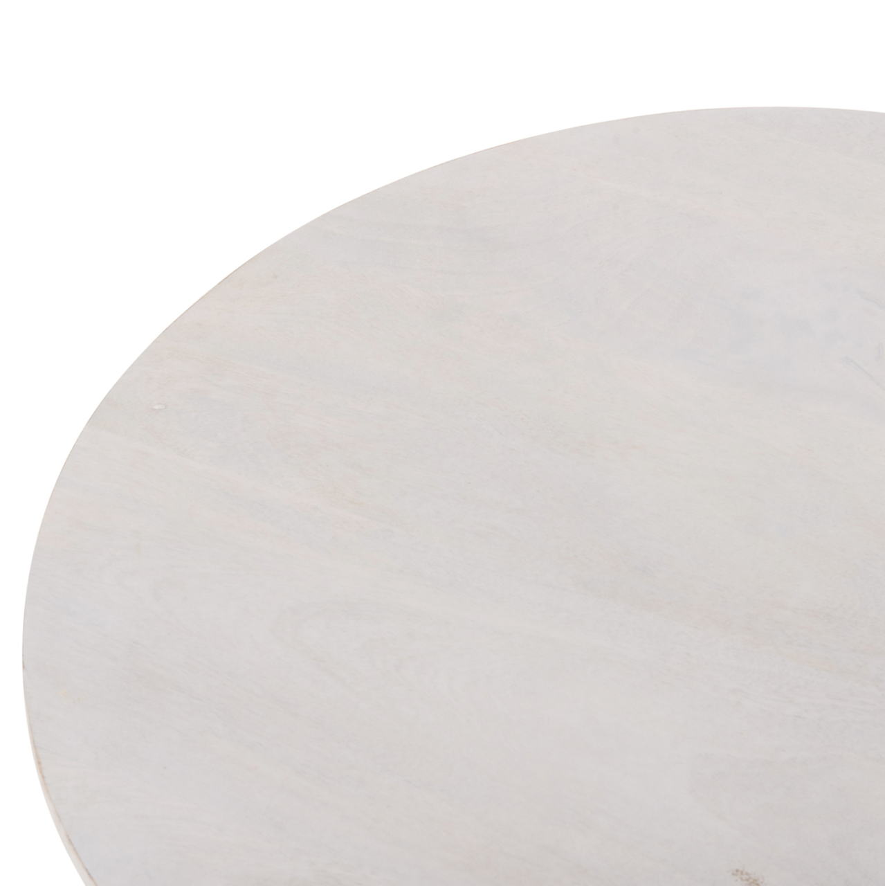 COFFEE TABLE OVAL HONKY HM9710 SOLID MANGO WOOD IN WHITE 130x60x40Hcm. [5]