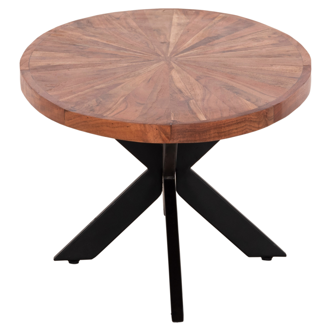 COFFEE TABLE OVAL MONTANA SUPERIOR HM9906 ACACIA WOOD-METAL 120x61x45Hcm. [3]