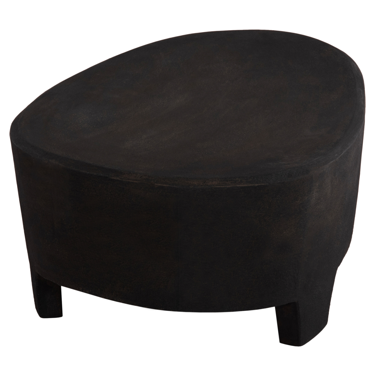 COFFEE TABLE OVAL SERIES SANTORINI FB918066 MDF IN BLACK COLOR 100x60x33Hcm. [5]