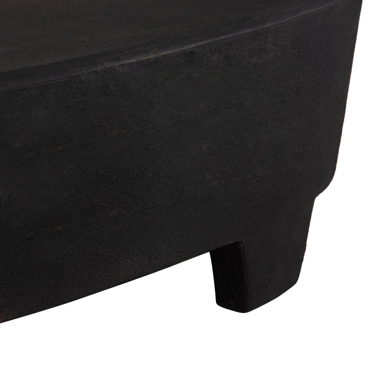 COFFEE TABLE OVAL SERIES SANTORINI FB918066 MDF IN BLACK COLOR 100x60x33Hcm. [7]