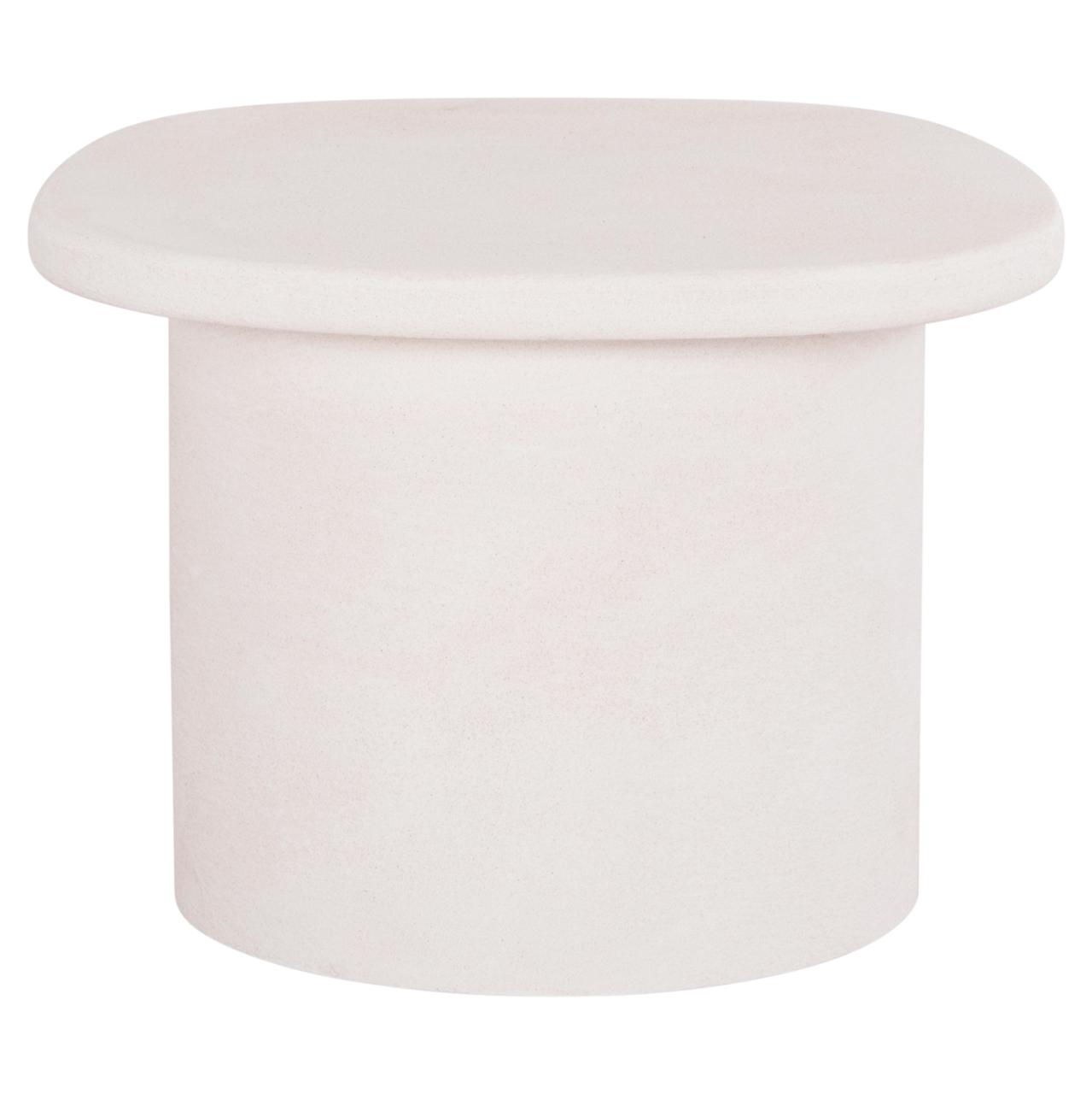 COFFEE TABLE OVAL SERIES SANTORINI HM18054 MDF IN OFF-WHITE COLOR 54x54.5x40Hcm. [3]