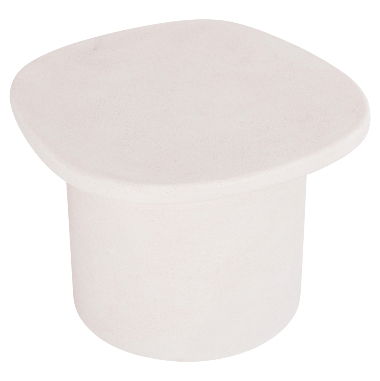COFFEE TABLE OVAL SERIES SANTORINI HM18054 MDF IN OFF-WHITE COLOR 54x54.5x40Hcm. [4]