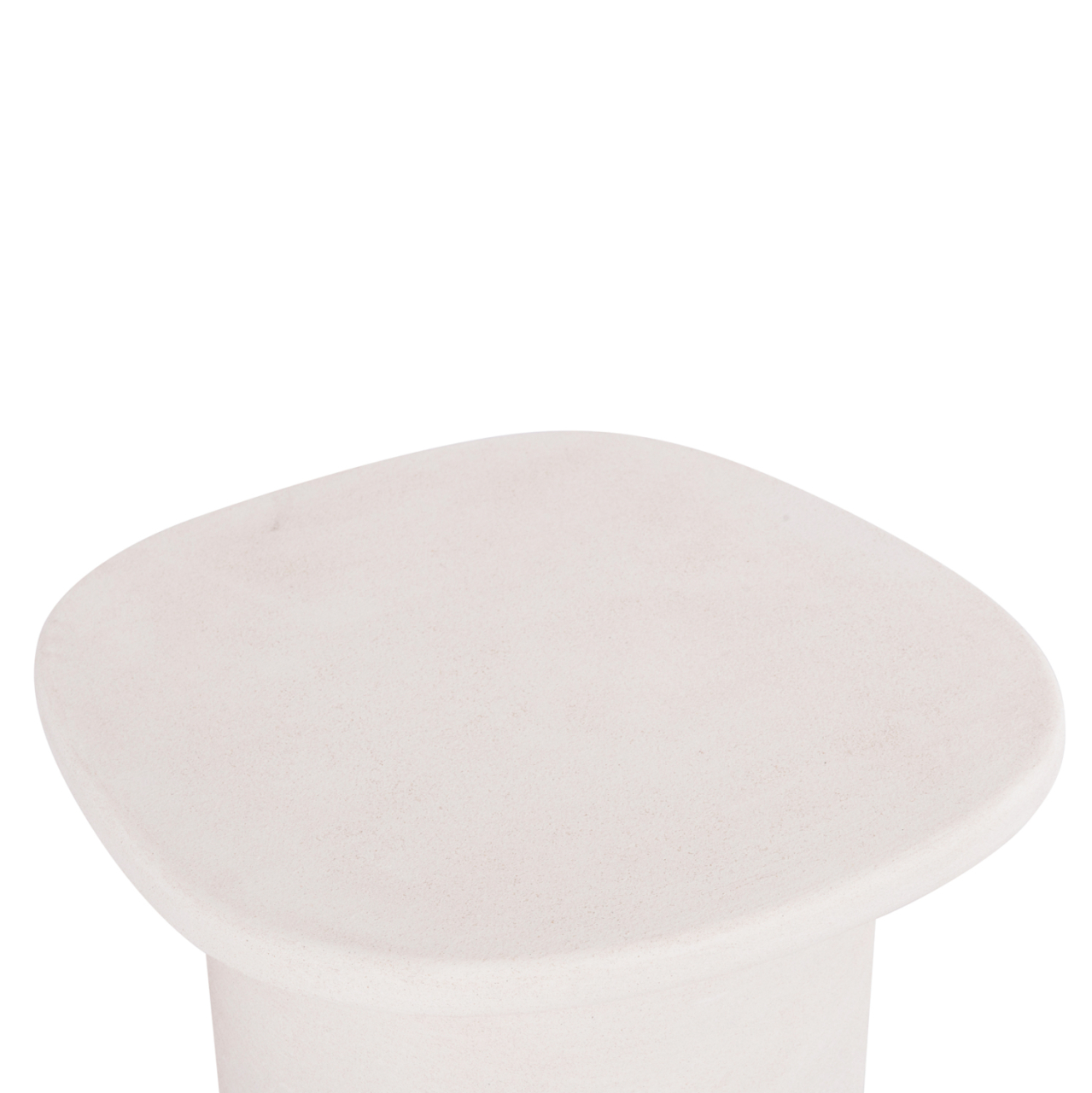 COFFEE TABLE OVAL SERIES SANTORINI HM18054 MDF IN OFF-WHITE COLOR 54x54.5x40Hcm. [5]