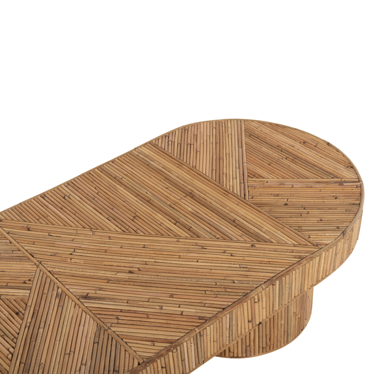 COFFEE TABLE OVAL TOP GATSBY HM9870 RATTAN IN NATURAL COLOR 110x59x39Hcm. [7]