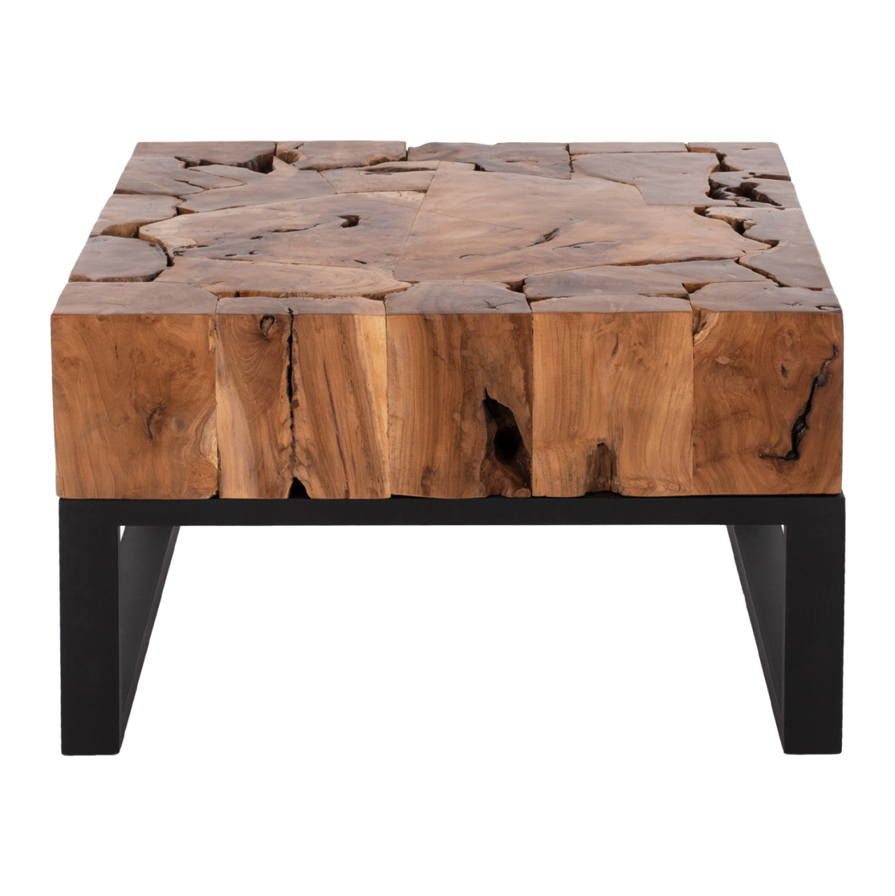 COFFEE TABLE PIEN HM9354 SQUARE SOLID TEAK NATURAL COLOR 80X80X48H [3]