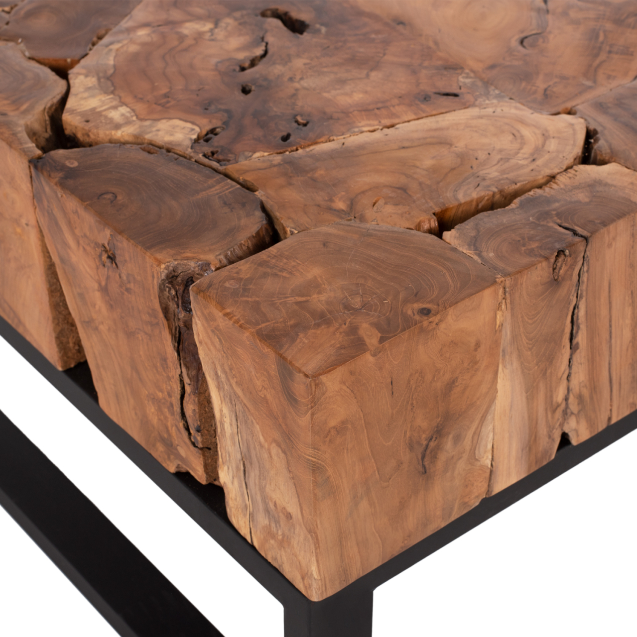 COFFEE TABLE PIEN HM9354 SQUARE SOLID TEAK NATURAL COLOR 80X80X48H [4]