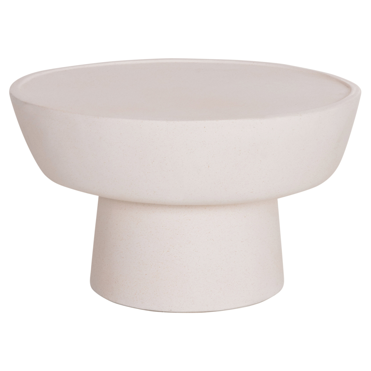 COFFEE TABLE PIRSON HM18155.02 FIBER CEMENT IN WHITE--Φ60x36Hcm. [4]