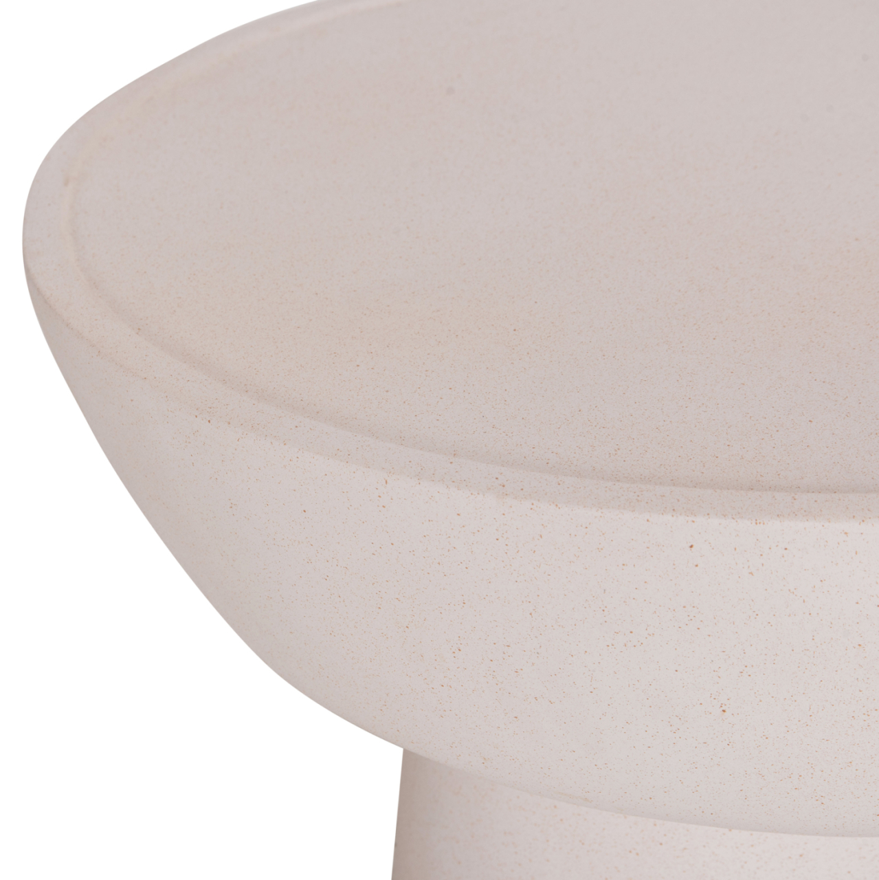COFFEE TABLE PIRSON HM18155.02 FIBER CEMENT IN WHITE--Φ60x36Hcm. [10]