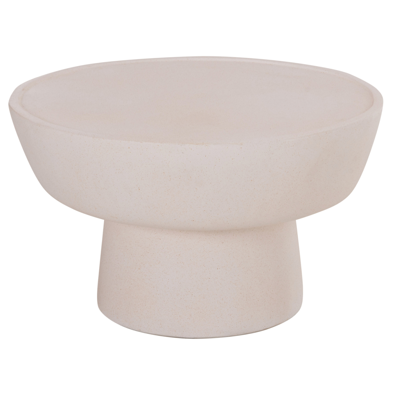 COFFEE TABLE PIRSON HM18155.02 FIBER CEMENT IN WHITE--Φ60x36Hcm. [7]