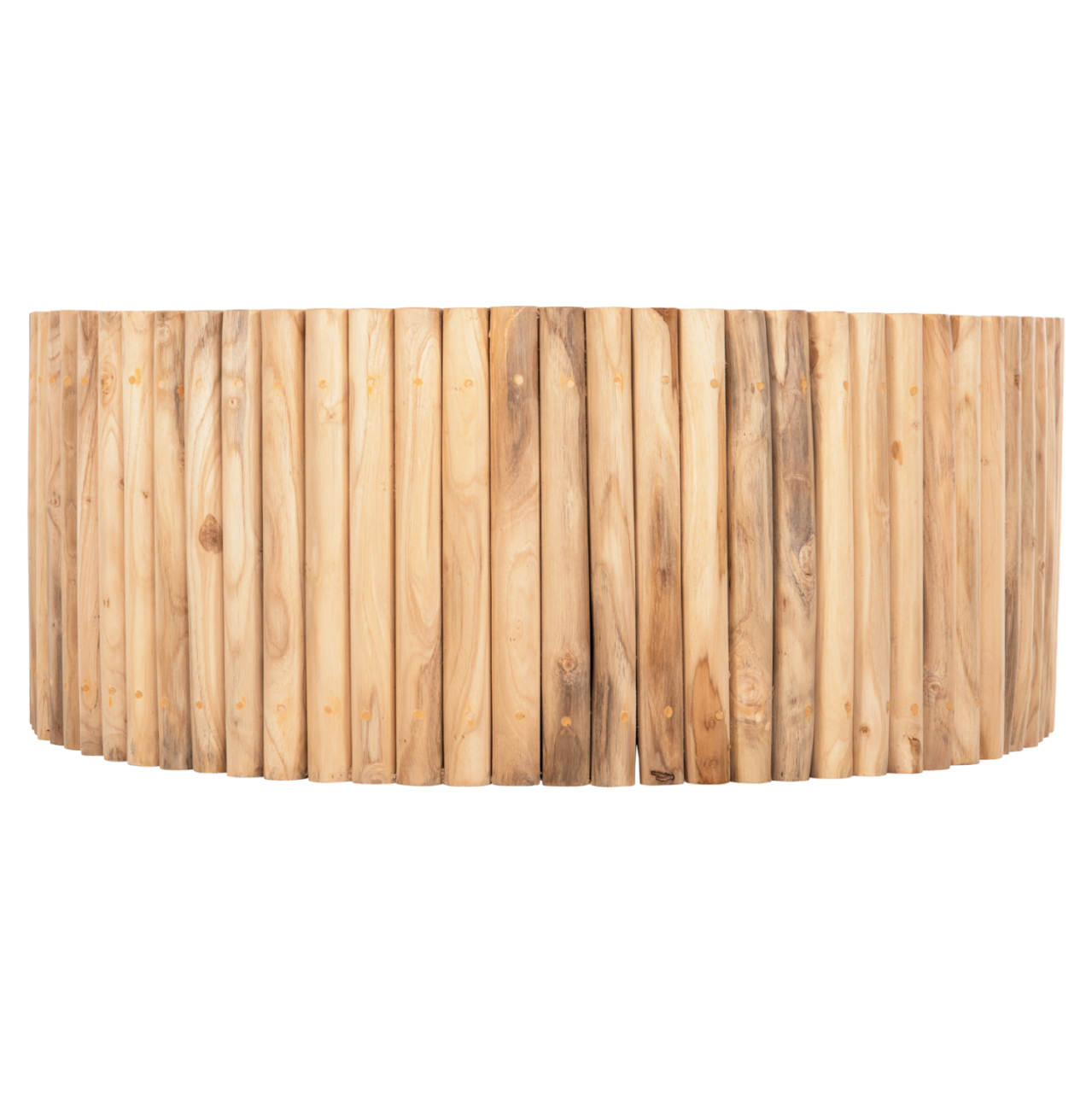 COFFEE TABLE ROUND COOTER HM9862 TEAK BRANCHES- NATURAL Φ100x40Hcm. [3]