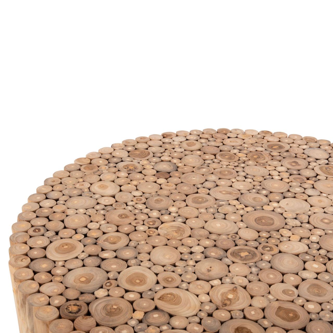 COFFEE TABLE ROUND COOTER HM9862 TEAK BRANCHES- NATURAL Φ100x40Hcm. [5]