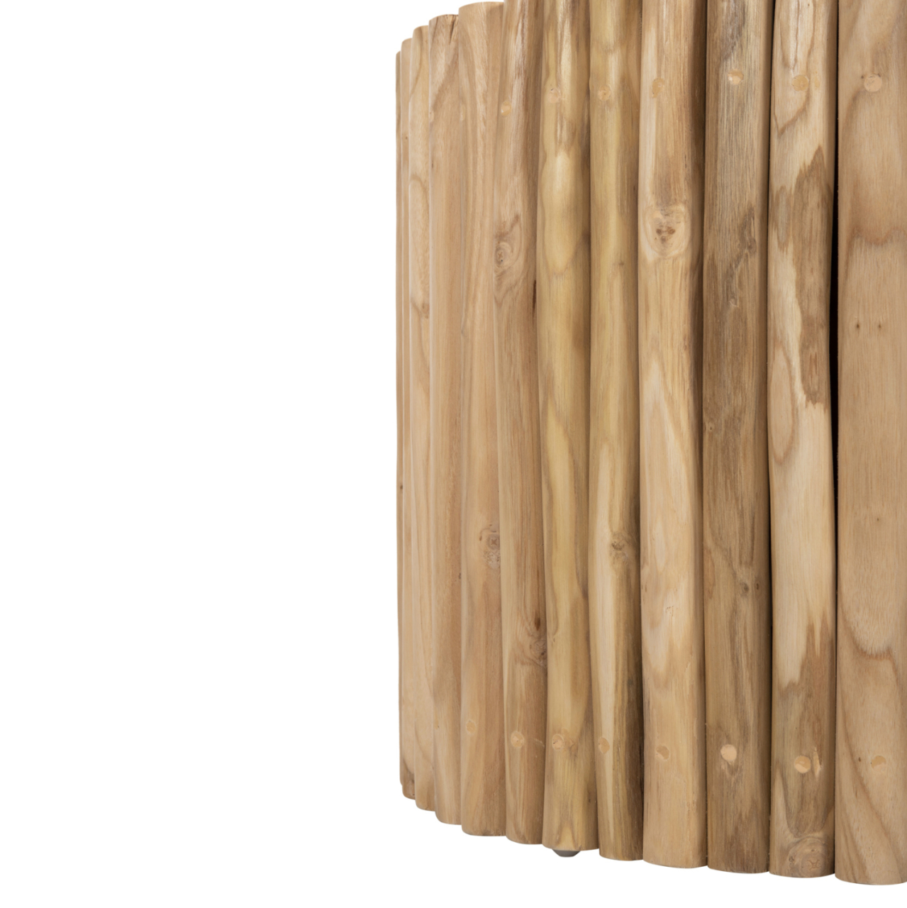 COFFEE TABLE ROUND COOTER HM9864 TEAK BRANCHES- NATURAL Φ60,5x46Hcm. [7]