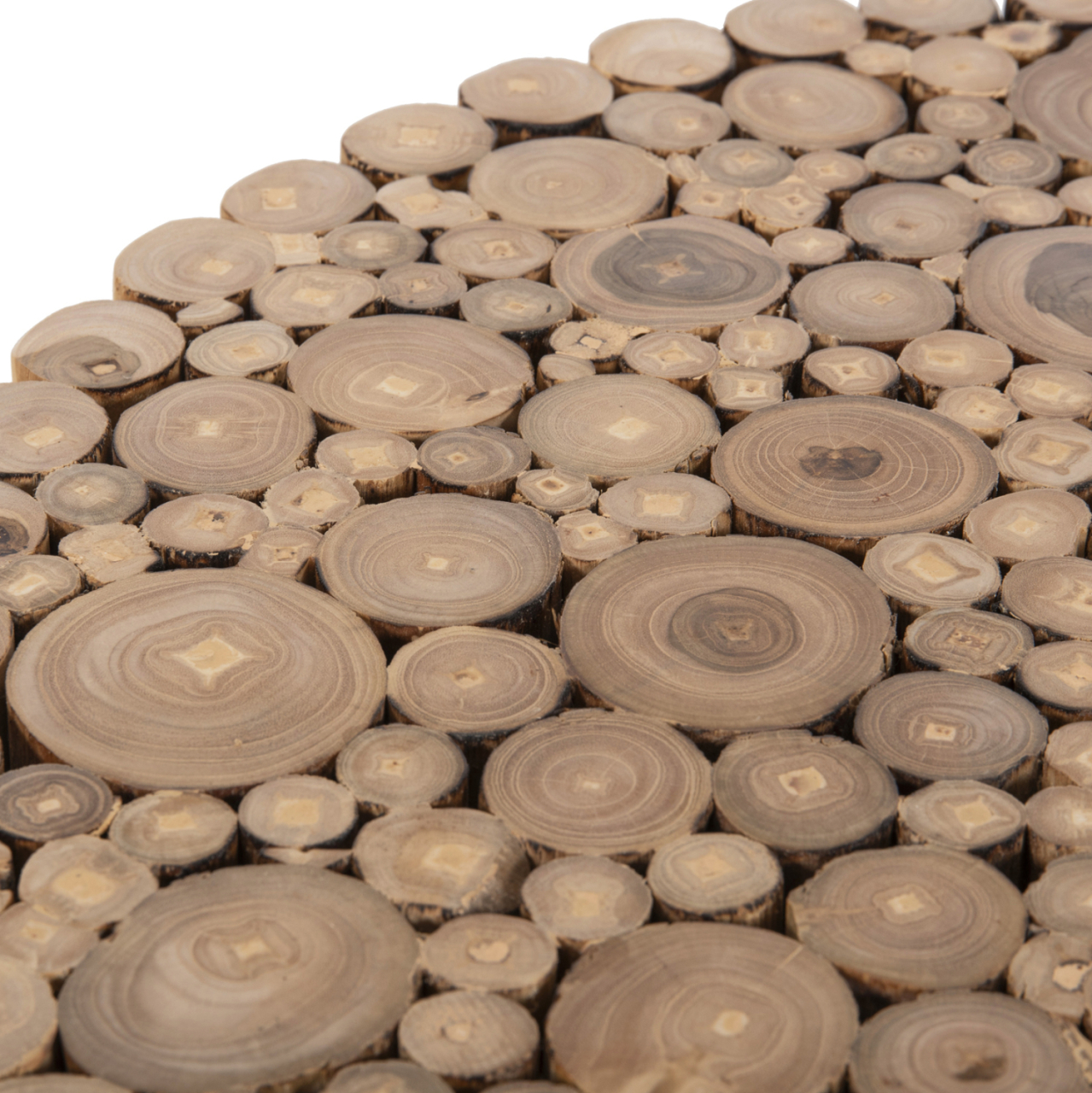 COFFEE TABLE ROUND COOTER HM9864 TEAK BRANCHES- NATURAL Φ60,5x46Hcm. [6]