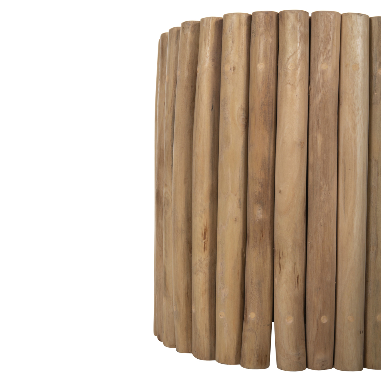 COFFEE TABLE ROUND COOTER HM9865 TEAK BRANCHES- NATURAL Φ39x40.5Hcm. [7]