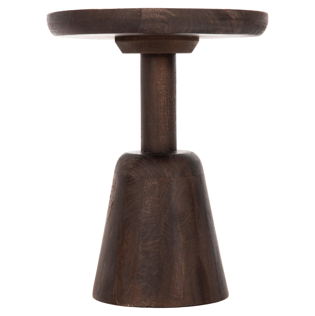 COFFEE TABLE ROUND CRABB HM9701 SOLID MANGO WOOD Φ40x49.5Hcm. [4]