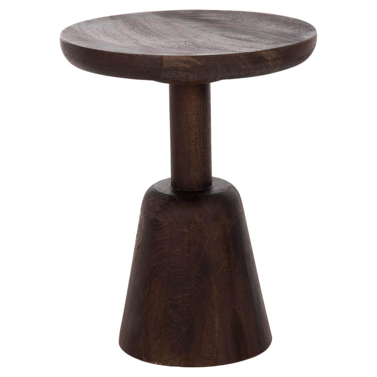 COFFEE TABLE ROUND CRABB HM9701 SOLID MANGO WOOD Φ40x49.5Hcm. [3]