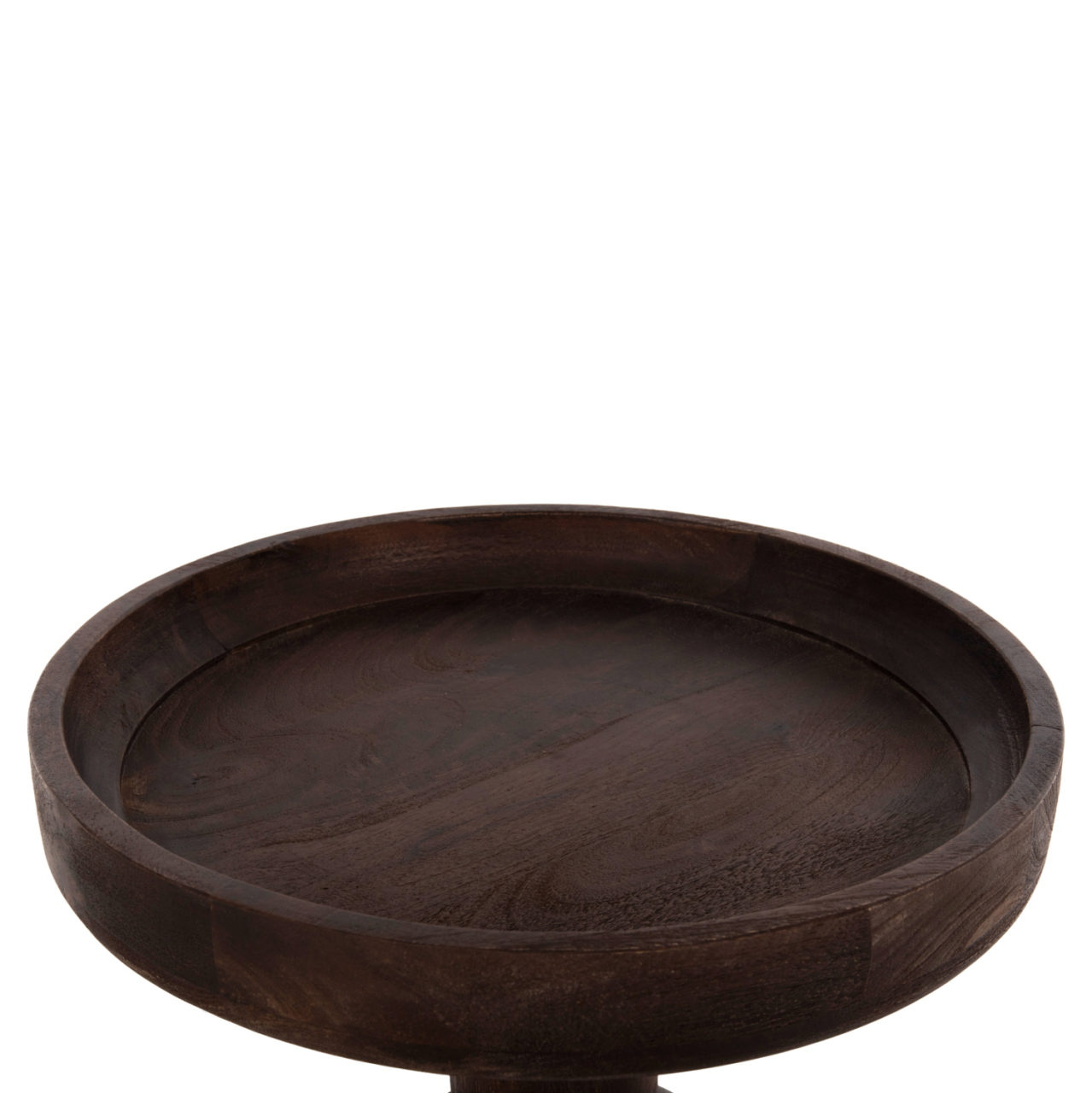 COFFEE TABLE ROUND CRAMM HM9700 SOLID MANGO WOOD IN DARK BROWN Φ45x47Hcm. [5]