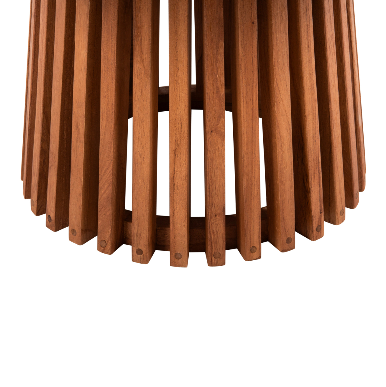 COFFEE TABLE ROUND FRANTZ HM9523.11 SOLID MINDI WOOD-NATURAL Φ100X45Hcm. [3]