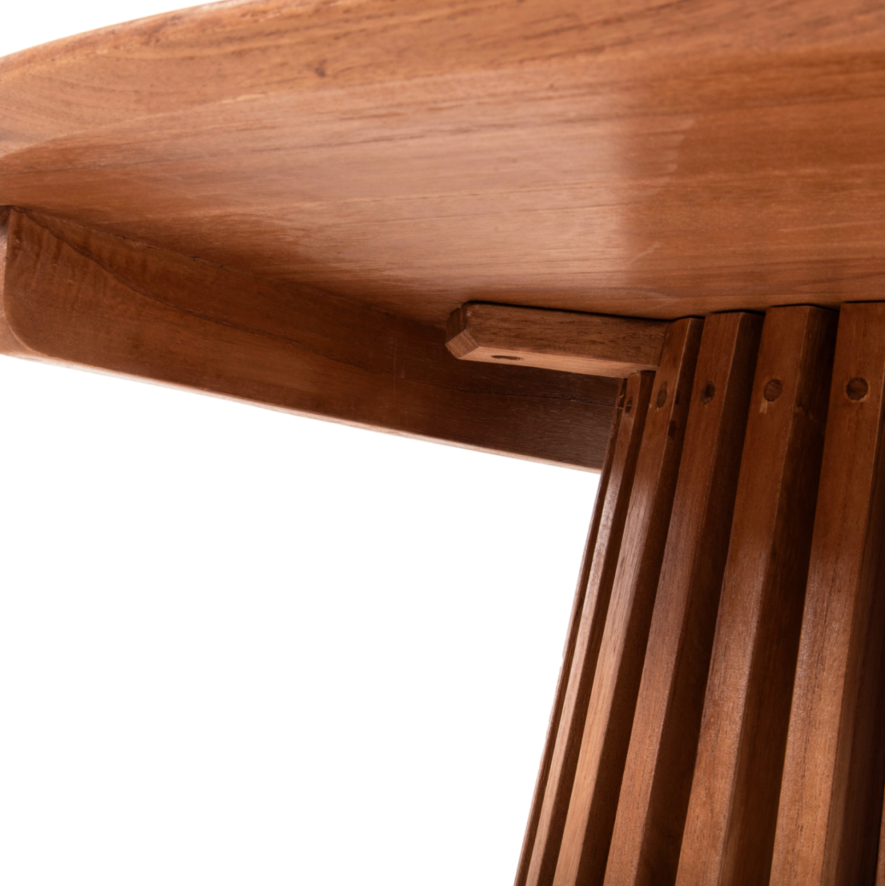 COFFEE TABLE ROUND FRANTZ HM9523.11 SOLID MINDI WOOD-NATURAL Φ100X45Hcm. [6]