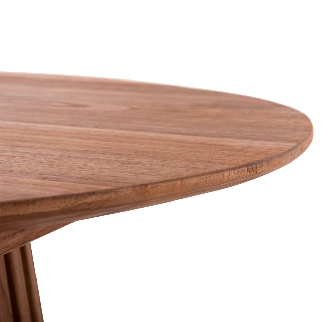 COFFEE TABLE ROUND FRANTZ HM9523.11 SOLID MINDI WOOD-NATURAL Φ100X45Hcm. [5]