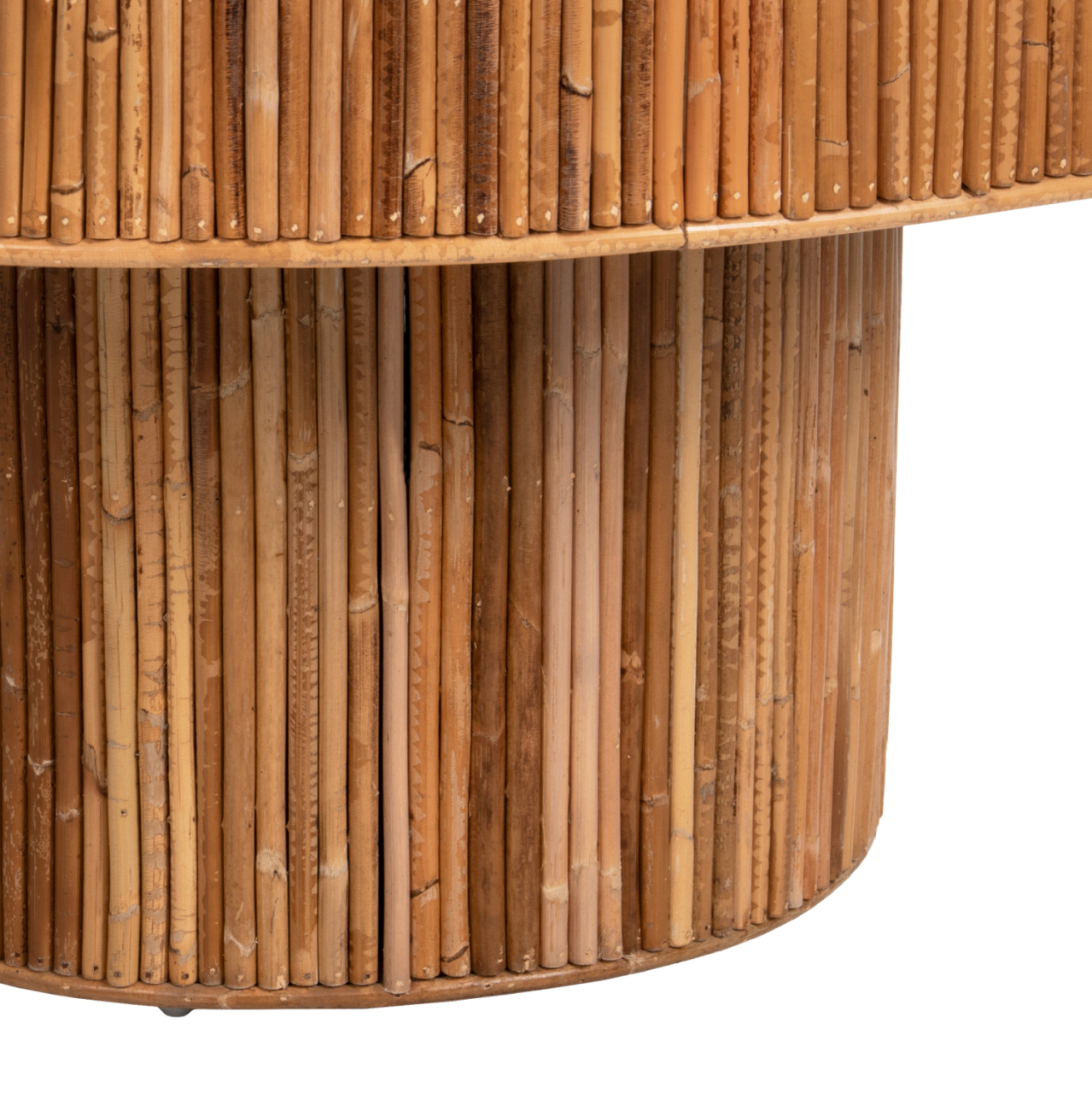 COFFEE TABLE ROUND GATSBY HM9651 RATTAN IN NATURAL COLOR Φ100x50Hcm. [6]