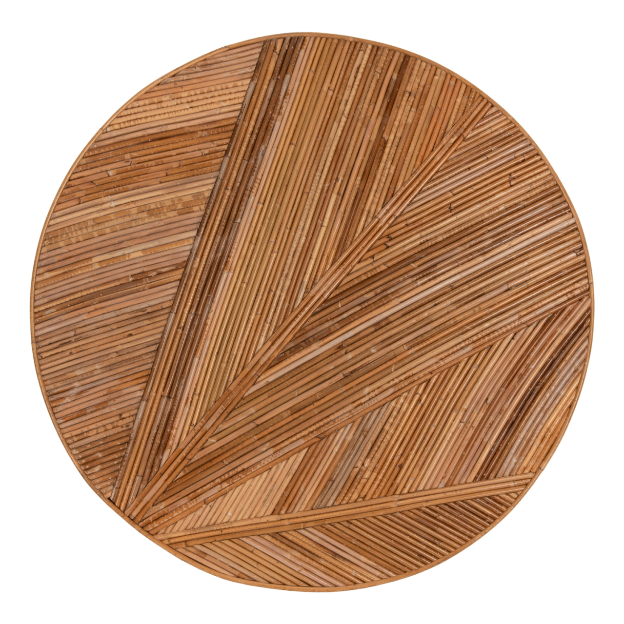 COFFEE TABLE ROUND GATSBY HM9651 RATTAN IN NATURAL COLOR Φ100x50Hcm. [4]