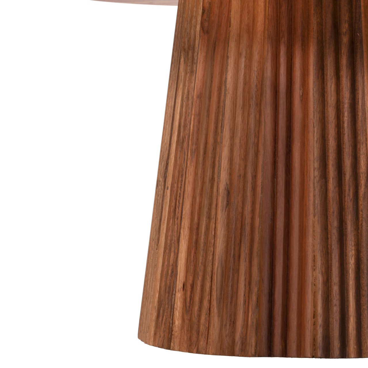 COFFEE TABLE ROUND GROOT HM9697 SOLID ACACIA WOOD IN NATURAL COLOR Φ80x48Hcm. [5]
