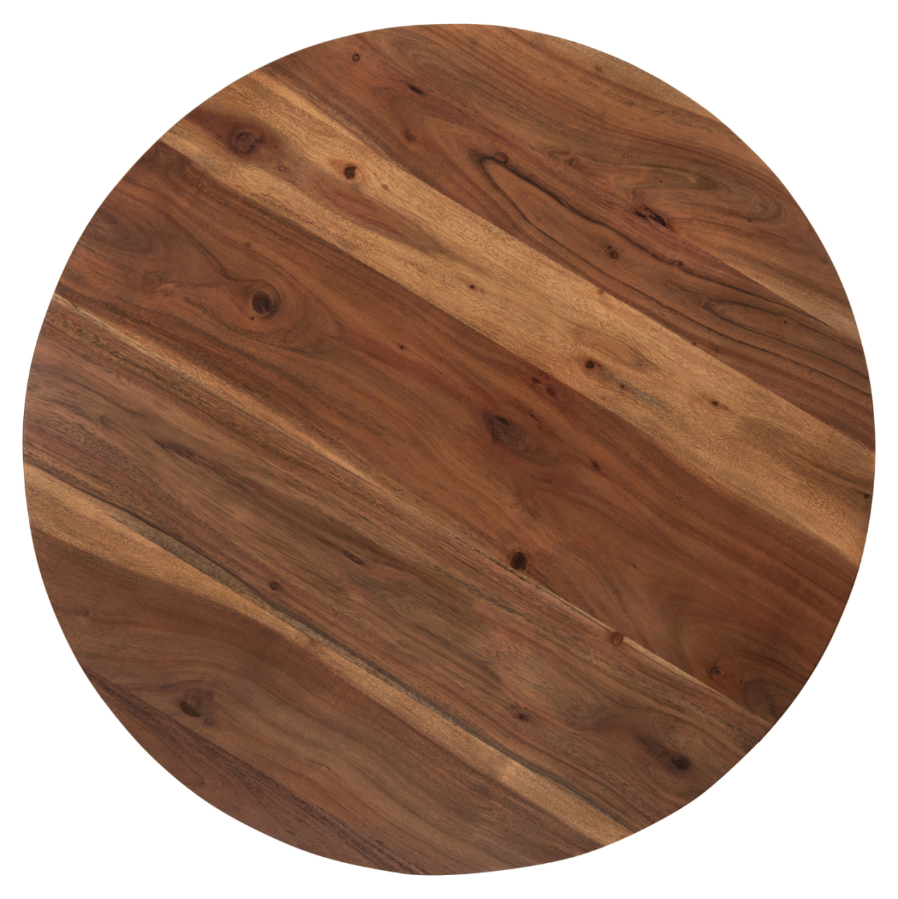 COFFEE TABLE ROUND GROOT HM9697 SOLID ACACIA WOOD IN NATURAL COLOR Φ80x48Hcm. [8]