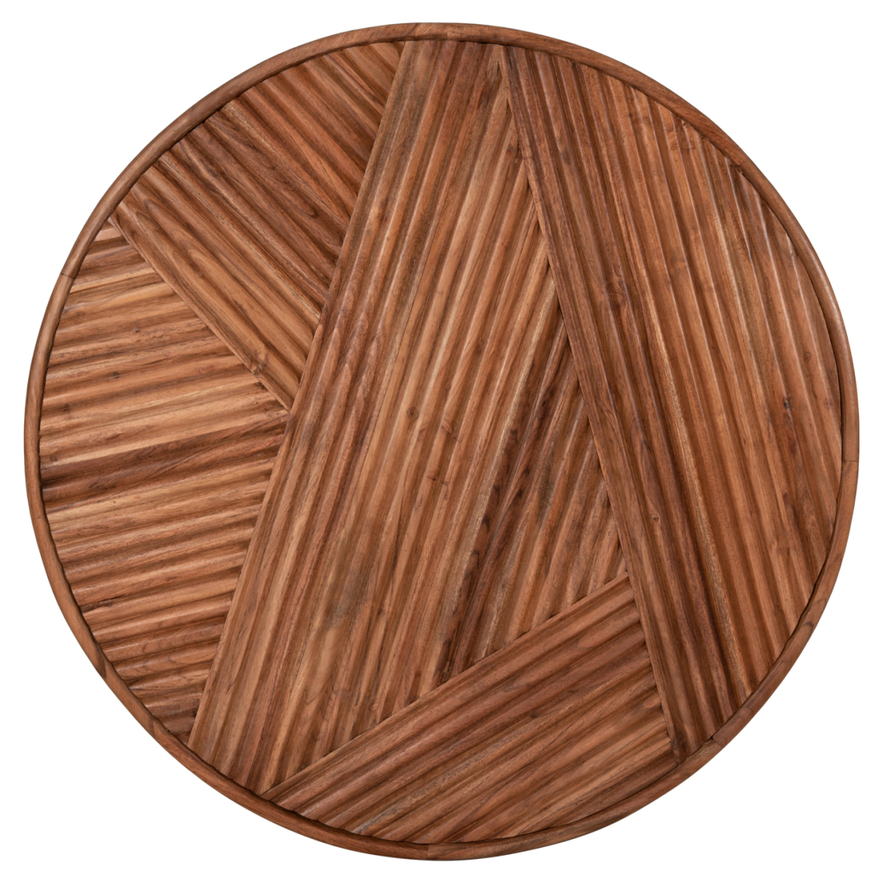 COFFEE TABLE ROUND RANNE HM9694 SOLID ACACIA WOOD IN NATURAL COLOR Φ80x38Hcm. [8]