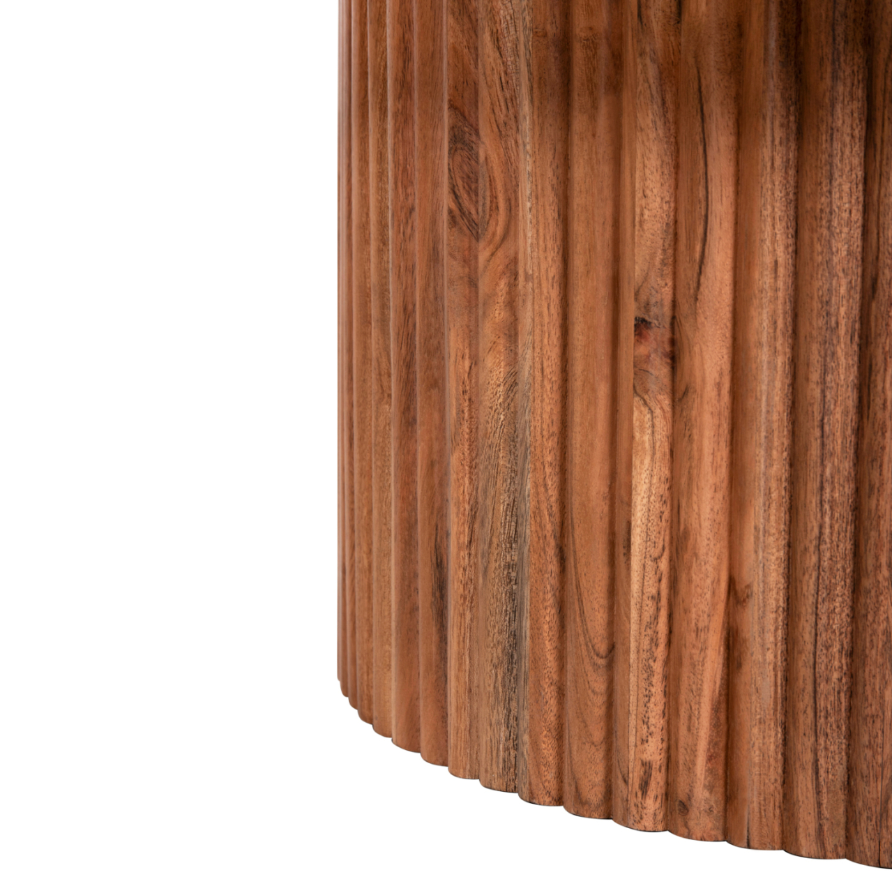 COFFEE TABLE ROUND RANNE HM9694 SOLID ACACIA WOOD IN NATURAL COLOR Φ80x38Hcm. [7]