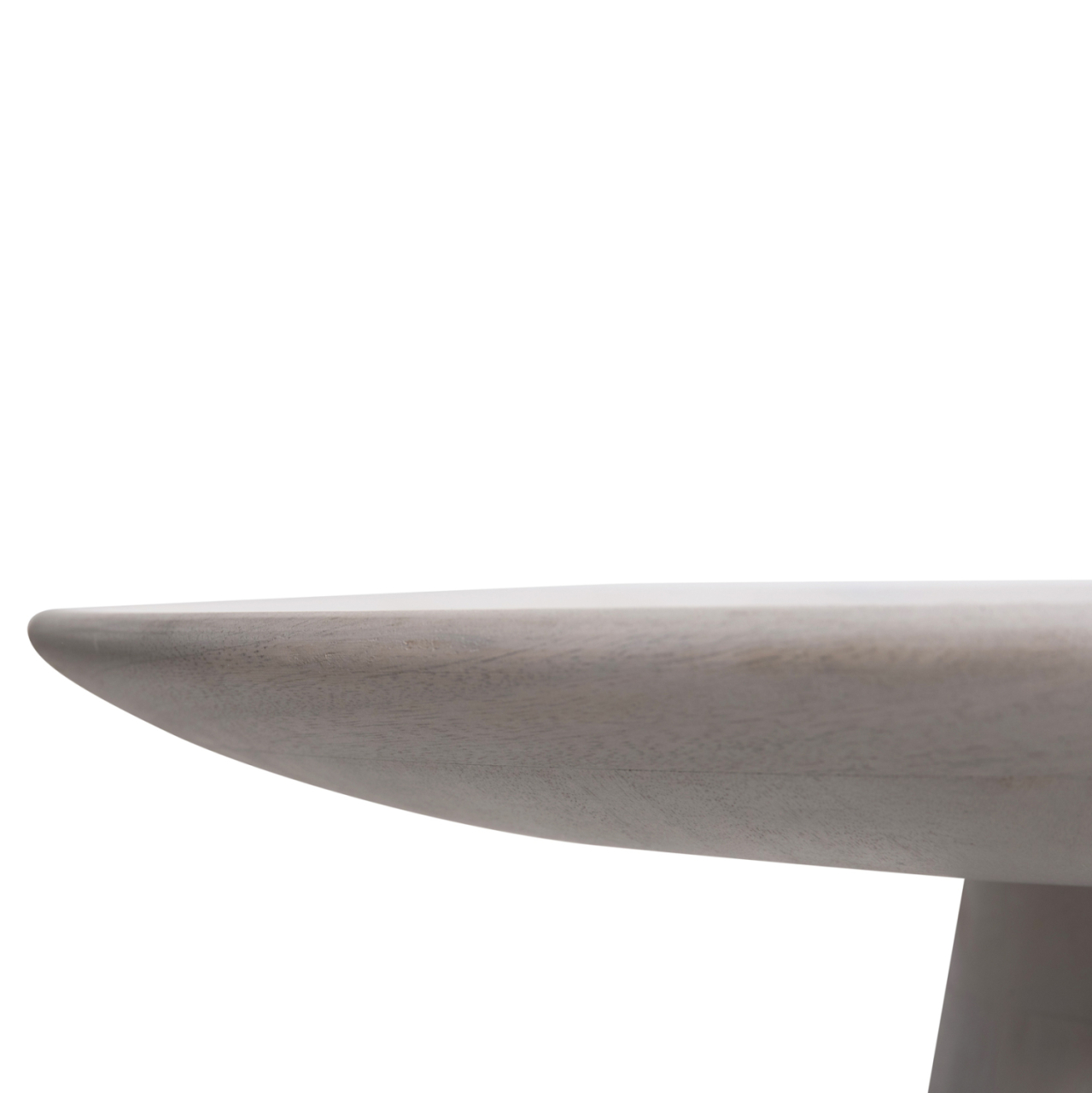 COFFEE TABLE ROUND ROSS HM9709 SOLID MANGO WOOD IN WHITE Φ60x45Hcm. [8]