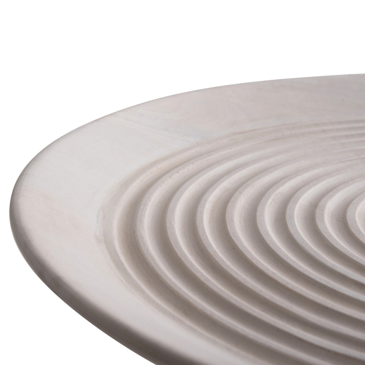 COFFEE TABLE ROUND ROSS HM9709 SOLID MANGO WOOD IN WHITE Φ60x45Hcm. [7]