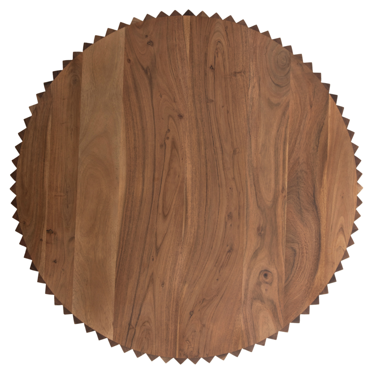 COFFEE TABLE ROUND SEDGE HM9695 SOLID ACACIA WOOD-NATURAL COLOR Φ90Χ38Hcm. [6]