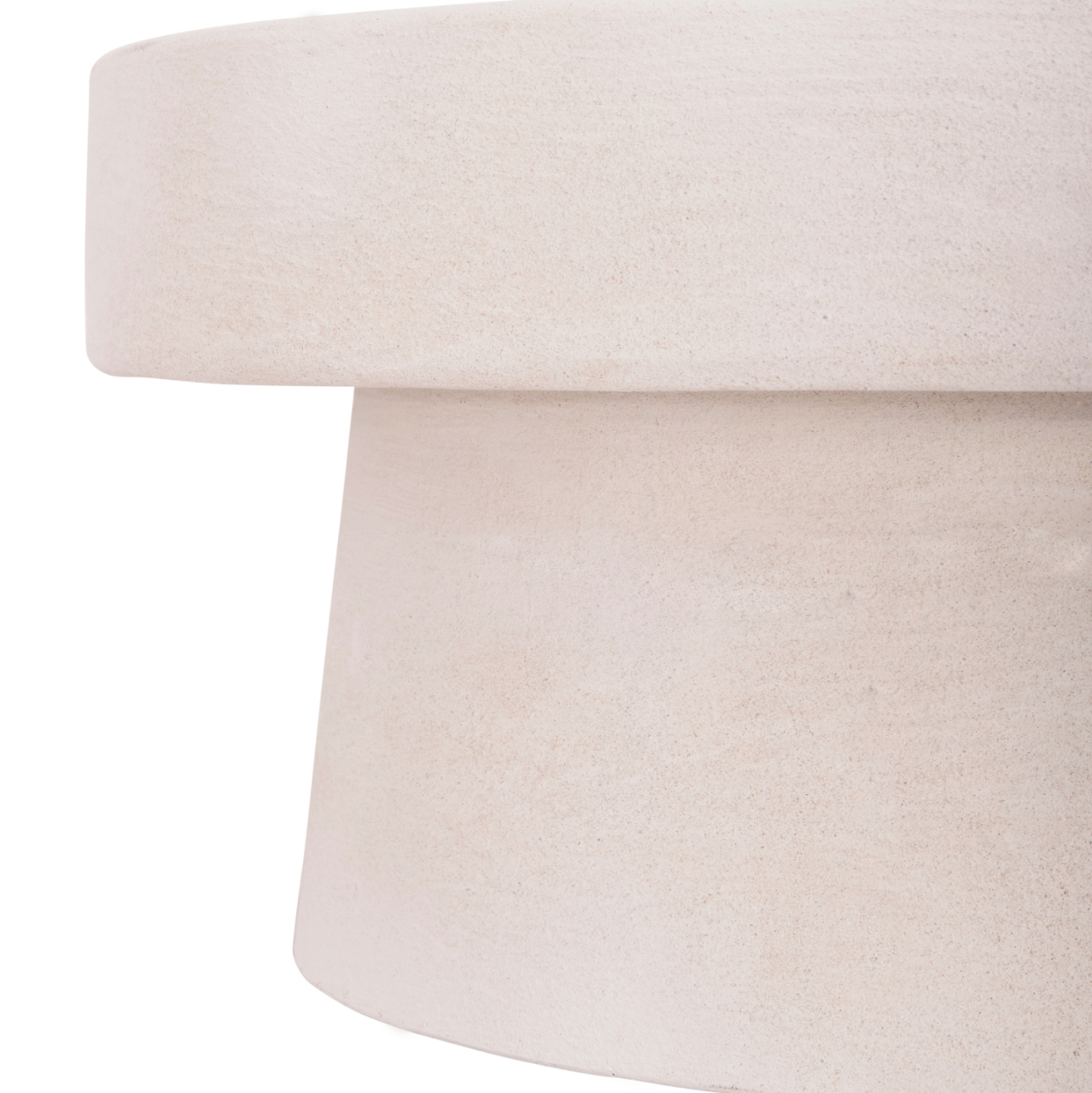 COFFEE TABLE ROUND SERIES SANTORINI HM18050 MDF IN OFF-WHITE COLOR Φ79x35Hcm. [7]