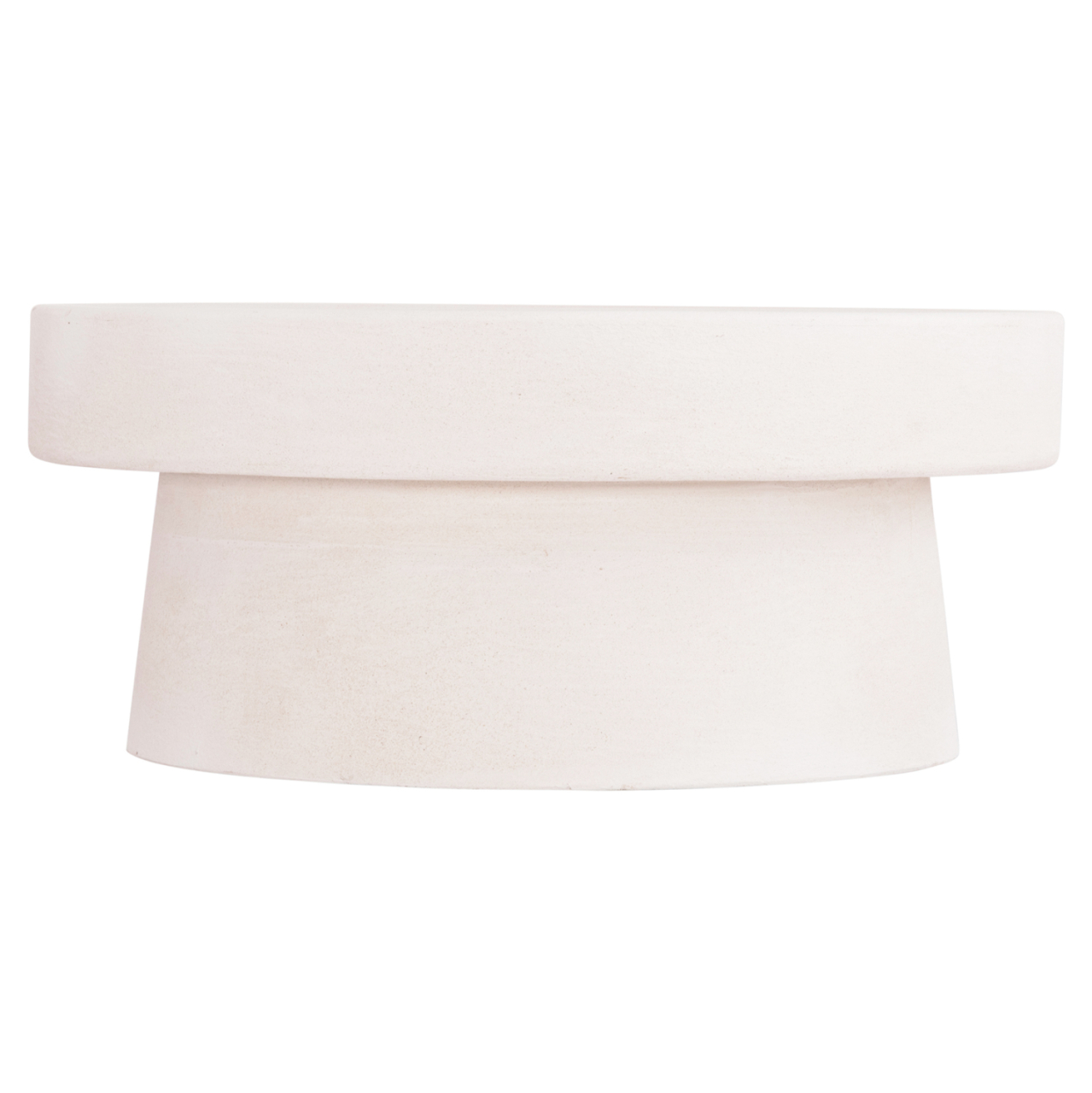 COFFEE TABLE ROUND SERIES SANTORINI HM18050 MDF IN OFF-WHITE COLOR Φ79x35Hcm. [3]