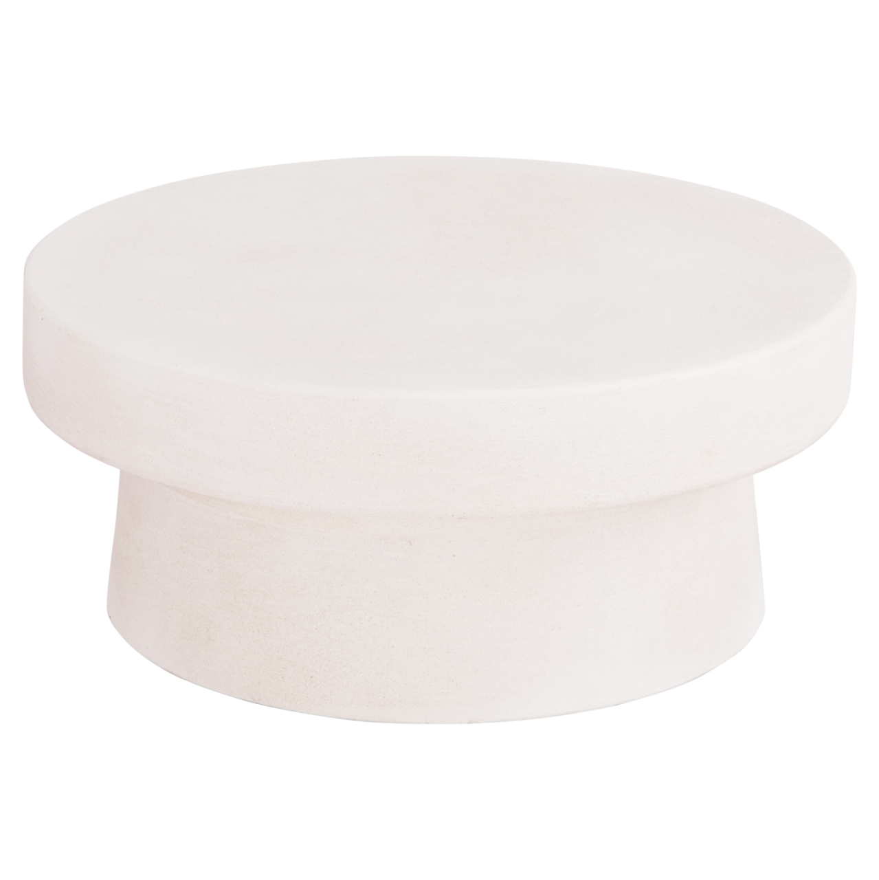 COFFEE TABLE ROUND SERIES SANTORINI HM18050 MDF IN OFF-WHITE COLOR Φ79x35Hcm. [4]
